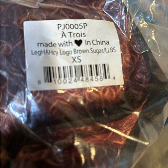 New We are HAH x Free People LegHAHcy Logo Printed Robe, Brown Sugar, Size XS - Picture 12 of 12